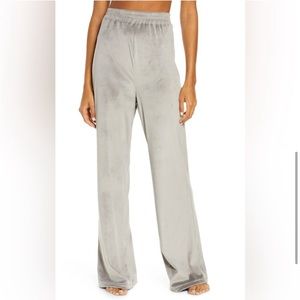 Skims Velour wide leg lounge pants size large